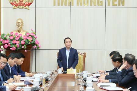 Chủ tịch UBND tỉnh Hưng Yên yêu cầu thúc đẩy tiến độ các dự án trọng điểm