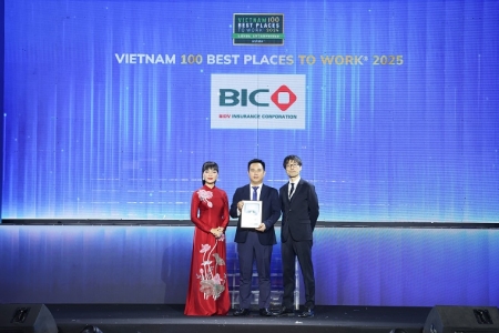 BIC lần thứ 2 liên tiếp đứng Top 1 nơi làm việc tốt nhất ngành bảo hiểm khối doanh nghiệp lớn