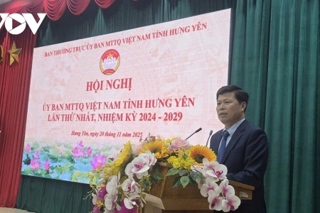 Ông Trần Quốc Toản làm Chủ tịch Ủy ban MTTQ Việt Nam tỉnh Hưng Yên