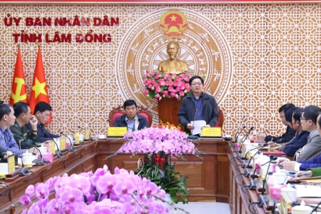 Bảo đảm an toàn tuyệt đối cho dân, tập trung khắc phục nhanh sạt lở sau mưa lũ tại Lâm Đồng