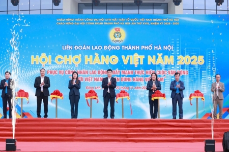 Hà Nội khai mạc Hội chợ hàng Việt phục vụ công nhân, lao động năm 2025
