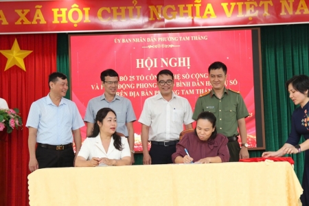 Phường Tam Thắng (TP HCM) ra mắt 25 Tổ công nghệ số cộng đồng