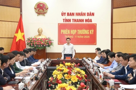 UBND tỉnh Thanh Hóa tổ chức phiên họp thường kỳ tháng 11/2025