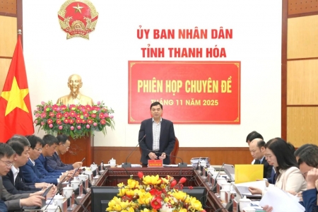 UBND tỉnh Thanh Hóa họp chuyên đề thảo luận, cho ý kiến vào một số tờ trình, kế hoạch quan trọng