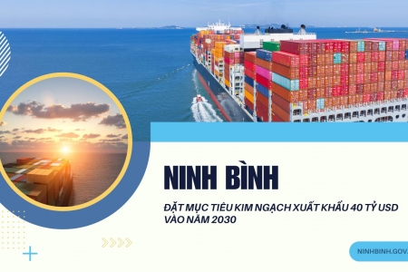 Ninh Bình đặt mục tiêu đạt 40 tỷ USD kim ngạch xuất khẩu vào năm 2030