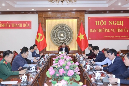 Hội nghị Ban Thường vụ Tỉnh ủy Thanh Hóa thảo luận, cho ý kiến vào nhiều nội dung quan trọng