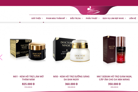 Bị thu hồi, các loại mỹ phẩm Doctor Magic vẫn quảng cáo, bày bán trên website Mailisa