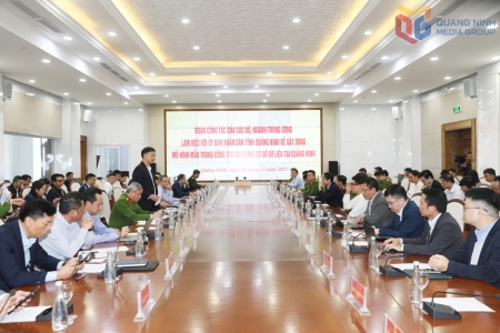 Quảng Ninh được chọn làm mô hình mẫu trong công tác xây dựng cơ sở dữ liệu ở địa phương