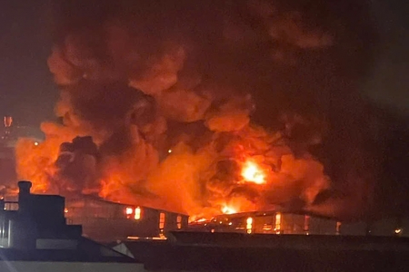 Bắc Ninh: Cháy lớn tại Khu công nghiệp Tiên Sơn