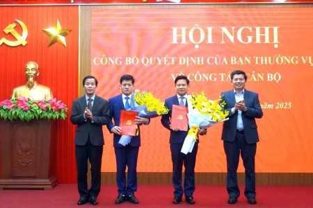 Tỉnh ủy Quảng Trị công bố các quyết định về công tác cán bộ