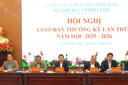 Hội nghị giao ban lần I xác định nhiều nhiệm vụ trọng tâm của ngành Giáo dục Ninh Bình