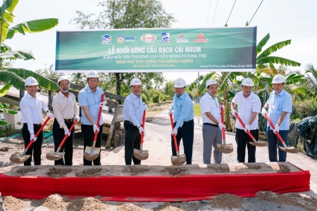 Lễ khởi công Cầu Rạch Cái Nhum - Cầu nối yêu thương số 114 tại Cà Mau