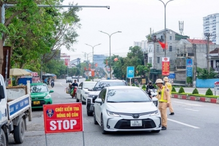 Nghệ An: Đợt cao điểm kiểm tra nồng độ cồn, hơn 1.700 tài xế bị xử lý sau hơn một tháng