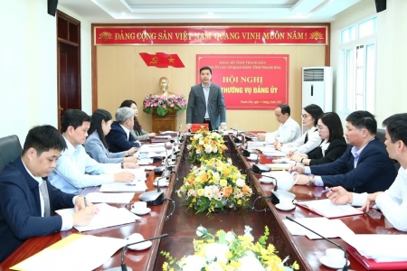 Hội nghị Ban Thường vụ Đảng ủy các cơ quan Đảng tỉnh Thanh Hóa cho ý kiến về nhiều nội dung quan trọng