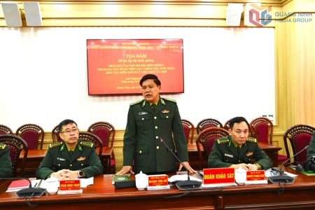 Tọa đàm khảo sát đề tài khoa học cấp Bộ Quốc phòng tại Ban Chỉ huy BĐBP tỉnh Quảng Ninh