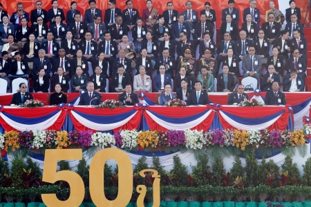 Tổng Bí thư Tô Lâm và Phu nhân dự Lễ kỷ niệm 50 năm Quốc khánh Lào