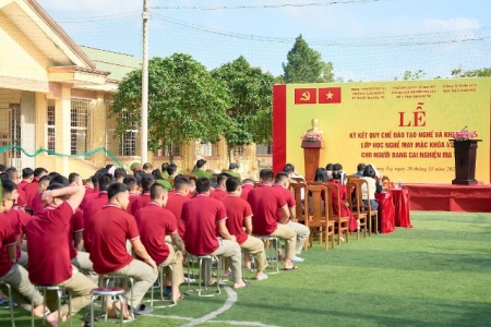 Quảng Trị mở lớp dạy nghề may cho học viên cai nghiện