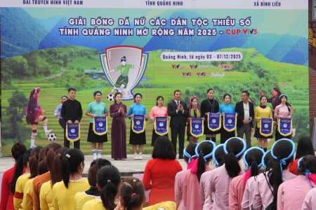 Giải bóng đá nữ các dân tộc thiểu số Quảng Ninh mở rộng 2025: Nơi sắc màu văn hóa tỏa sáng trên sân cỏ