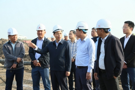 Hưng Yên kiểm tra tiến độ xây dựng tuyến đường xã Hưng Hà kết nối với phường Phố Hiến