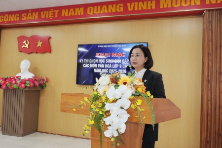 Hải Phòng: Khai mạc Kỳ thi chọn học sinh giỏi các môn văn hóa lớp 9 cấp THCS năm học 2025 - 2026