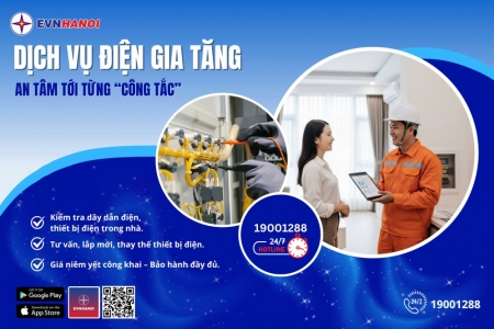 Dịch vụ điện gia tăng của EVNHANOI - Bước chuyển hướng đến phục vụ khách hàng toàn diện