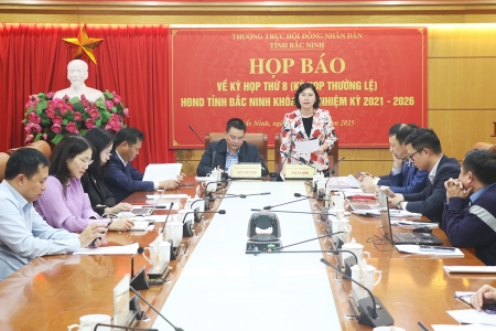 Họp báo về kỳ họp thứ 8, HĐND tỉnh Bắc Ninh khóa XIX