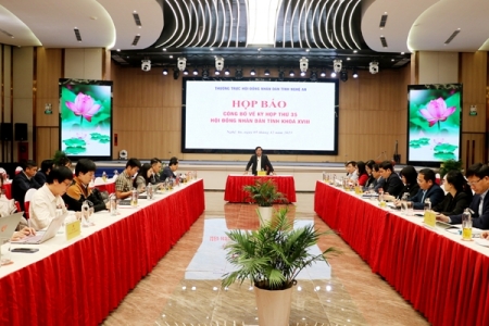 HĐND tỉnh Nghệ An họp báo trước kỳ họp thường lệ cuối cùng nhiệm kỳ 2021-2026