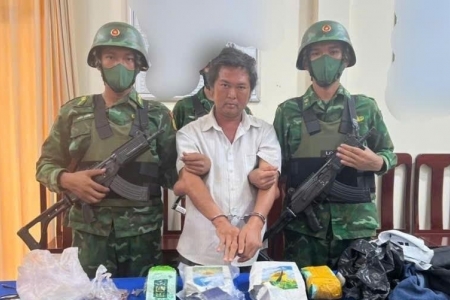 Biên phòng An Giang triệt phá đường dây ma túy lớn, thu giữ hơn 4kg Ketamine và Methamphetamine