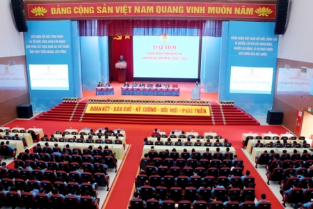 Nghệ An khai mạc phiên đầu tiên Đại hội Công đoàn tỉnh nhiệm kỳ 2025–2030