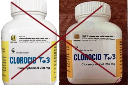 Sở Y tế tỉnh Thanh Hóa thông báo về việc không kinh doanh, sử dụng thuốc Clorocid TW3 giả mạo