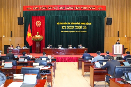 Khai mạc Kỳ họp thứ 32 HĐND thành phố Hải Phòng khóa XVI, nhiệm kỳ 2021 - 2026