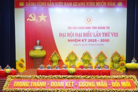 Quảng Trị khai mạc Đại hội đại biểu Hội Cựu chiến binh tỉnh lần thứ VIII
