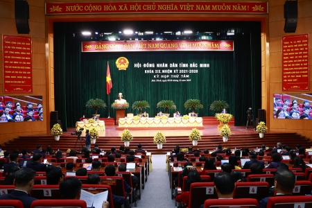Khai mạc Kỳ họp thứ 8 HĐND tỉnh Bắc Ninh khóa XIX, nhiệm kỳ 2021 - 2026