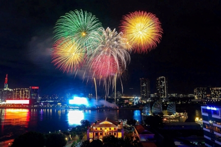 TP. HCM bắn pháo hoa tại bốn điểm dịp Tết Dương lịch 2026