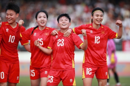 Tuyển Nữ Việt Nam đánh bại Myanmar, đoạt vé vào bán kết SEA Games 33