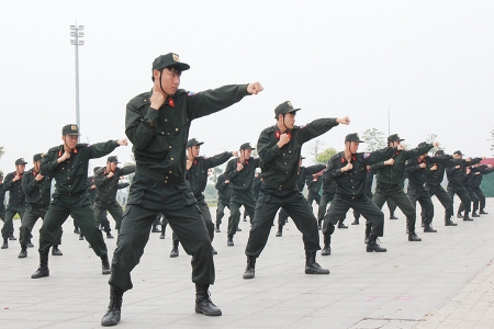 Bắc Ninh: Diễn tập phương án và ra quân bảo đảm tình hình an ninh, trật tự