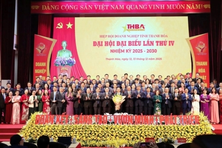 Đại hội đại biểu Hiệp hội Doanh nghiệp tỉnh Thanh Hóa lần thứ IV, nhiệm kỳ 2025-2030