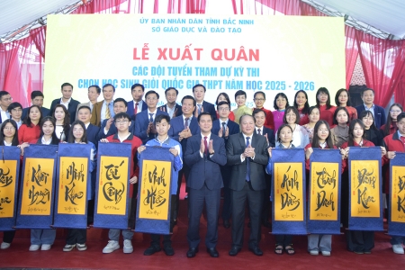 Bắc Ninh: Xuất quân các đội tuyển dự thi chọn học sinh giỏi quốc gia trung học phổ thông
