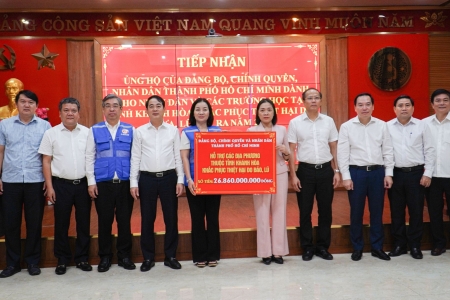TP. HCM tiếp tục hỗ trợ Khánh Hòa hơn 58 tỷ đồng khắc phục hậu quả mưa lũ