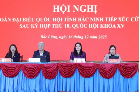 Đoàn đại biểu Quốc hội tỉnh Bắc Ninh tiếp xúc cử tri xã Bắc Lũng