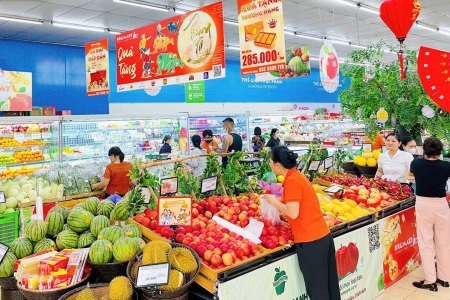 Hà Nội: Các siêu thị sẵn sàng nguồn cung, phục vụ nhu cầu mua sắm dịp Tết