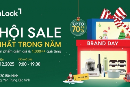 LocknLock tung nghìn deal bùng cháy, giảm đến 70% tại Ngày Thương hiệu W2C Bắc Ninh