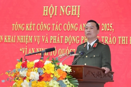 Công an tỉnh Thanh Hóa tổ chức hội nghị tổng kết công tác Công an năm 2025