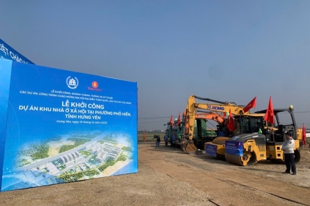 Hưng Yên đồng loạt khởi công các dự án nhà ở xã hội
