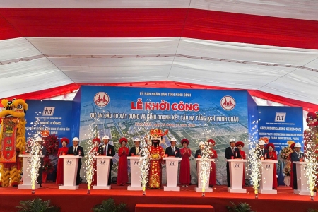 Khởi công Khu công nghiệp Minh Châu - Cực tăng trưởng mới của Ninh Bình