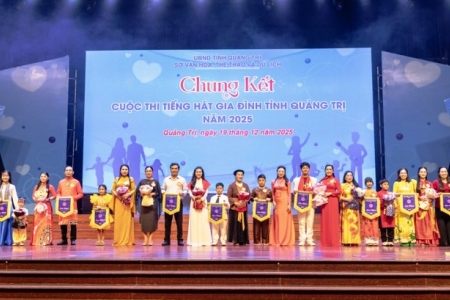 Sôi nổi chung kết Tiếng hát gia đình tỉnh Quảng Trị năm 2025