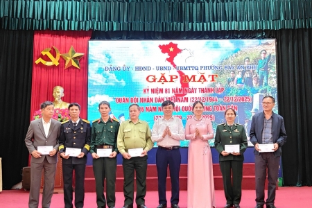 Phường Bắc An Phụ tổ chức gặp mặt kỷ niệm 81 năm ngày thành lập quân đội nhân dân Việt Nam