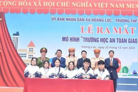 Thanh Hóa: Ra mắt mô hình “Trường học an toàn giao thông” tại Trường THPT Hoằng Hóa 4