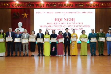 Bắc Ninh: Phường Võ Cường triển khai nhiệm vụ công tác năm 2026