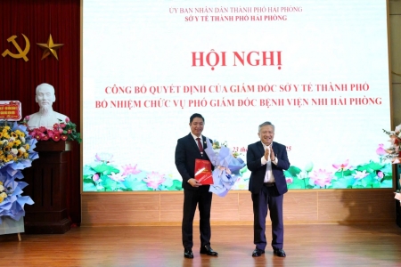 Ông Nguyễn Việt Anh giữ chức vụ Phó Giám đốc Bệnh viện Nhi Hải Phòng